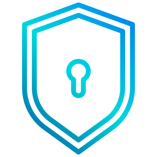 Shield Lock Icon - Download in Gradient Style