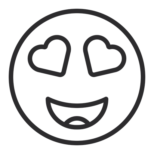 Smiling Face With Heart Eyes Emoji Icon - Download in Line Style