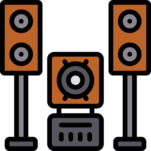Free Sound System Icon Of Colored Outline Style Available In Svg Png Eps Ai Icon Fonts