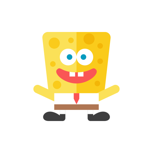 Spongebob Icon - Download in Flat Style