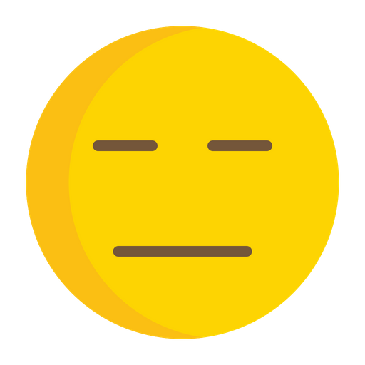 Expressionless Face Emoji Icon.