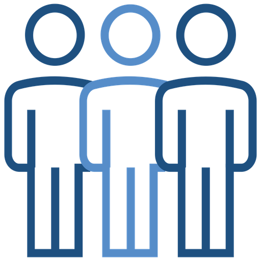 Stand Users Icon Download in Line Style