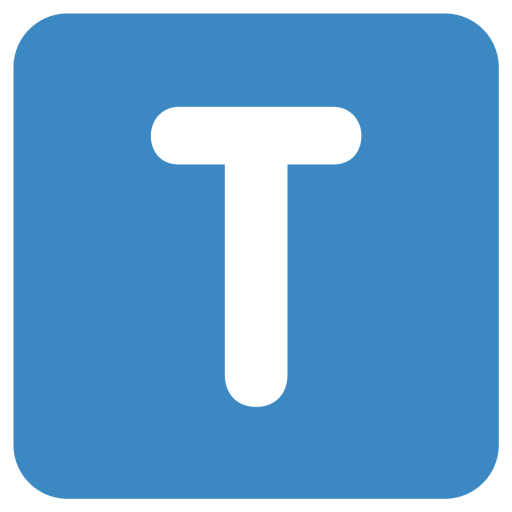 T Icon - Download in Flat Style