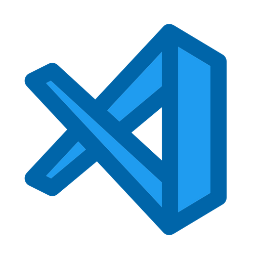 Visual studio code Logo Icon - Download in Colored Outline Style