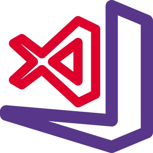 Visual Studio Code Logo Icon - Download in Line Style