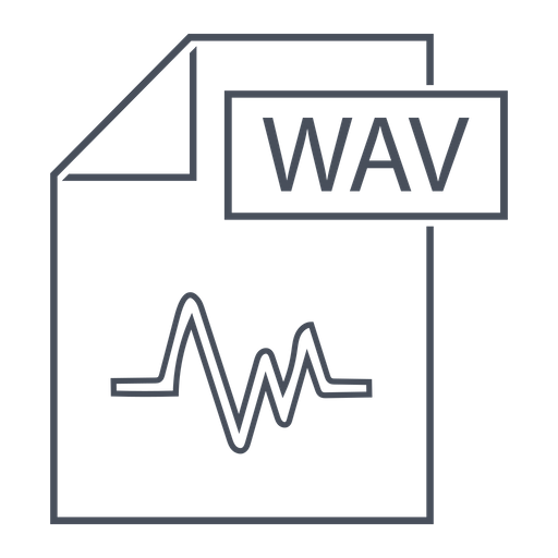 Wav File Download Free Vector Lineicon