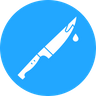 bloody knife icon svg
