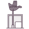 open hand monument icon png