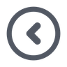 chevron left circle symbol