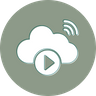 cloud play icon