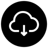 icons of download cloud storage