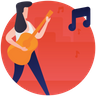 concert guitarist icon png