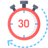 30 minutes delivery symbol