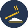 cigarette ashtray icon