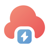 icons of cloud lightning