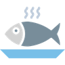 cooked fish icon svg