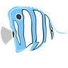 copperband marine butterfly fish logo