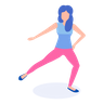 icons for dancing girl