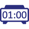 bedside clock emoji