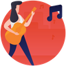 concert guitarist icon