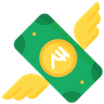 icon for flying cash