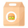 free food parcel icons