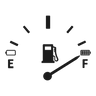 low fuel indicator symbol