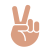 v hand victory logo
