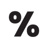 dollar percentage symbol