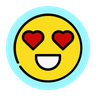 love emotion face logo