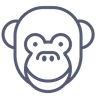 monkey smile icon