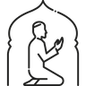 muslim prayer icon
