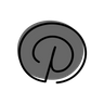 icons of pinterest logo