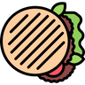 icons for pita sandwich