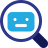 robot search logo