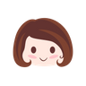 cute girl emoji icon