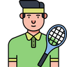 tennis players symbol