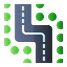 winding road icon download