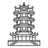 yellow crane tower icon png