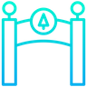 park entry gate symbol