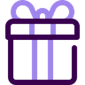 icon for shopping cart with gift