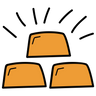 icons of gold bricks