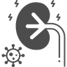 virus in kidney symbol
