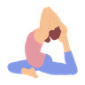 icon king pigeon pose