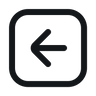arrow left rectangle symbol