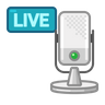 mic live emoji