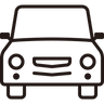 icon for oncoming automobile