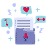 recording folder emoji