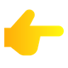 right direction hand gesture symbol