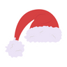 christmas santa hat logo